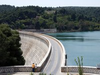 Lake Marathon Dam, Greece